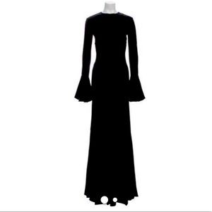 Caroline Constas Black Silk Long Dress w/ Tags L